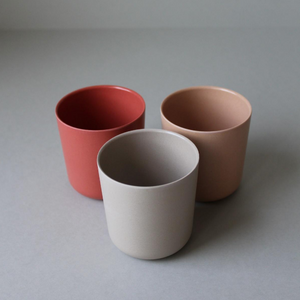 Cink Bamboo cup "Fog/Rye/Brick" set of 3